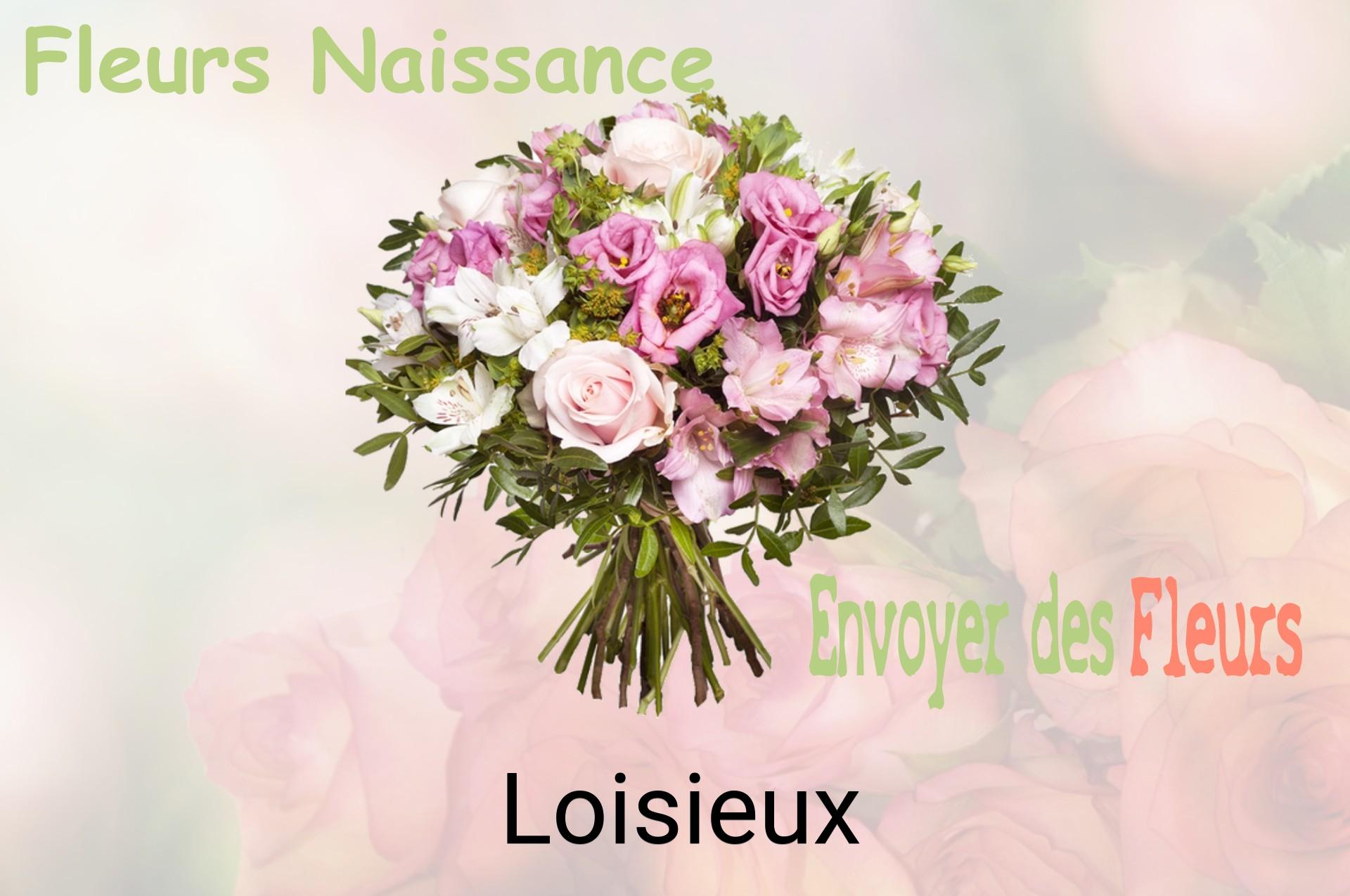 Bouquet de fleurs de naissance livré à Loisieux